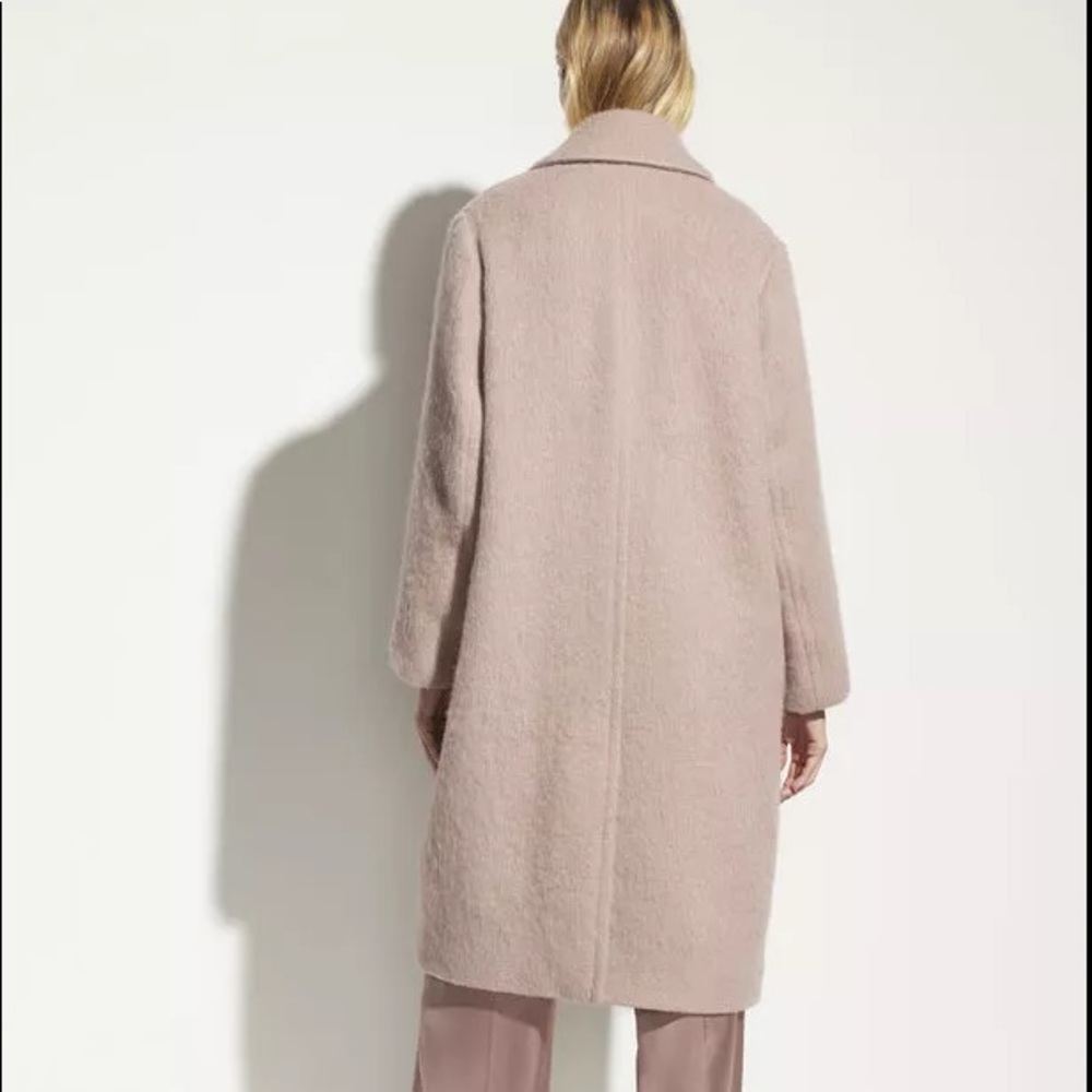 NWT $795 Vince Textured Wool Blend Notch Collar Coat - Picture 4 of 7